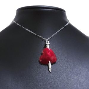 Pierced Heart Choker Necklace